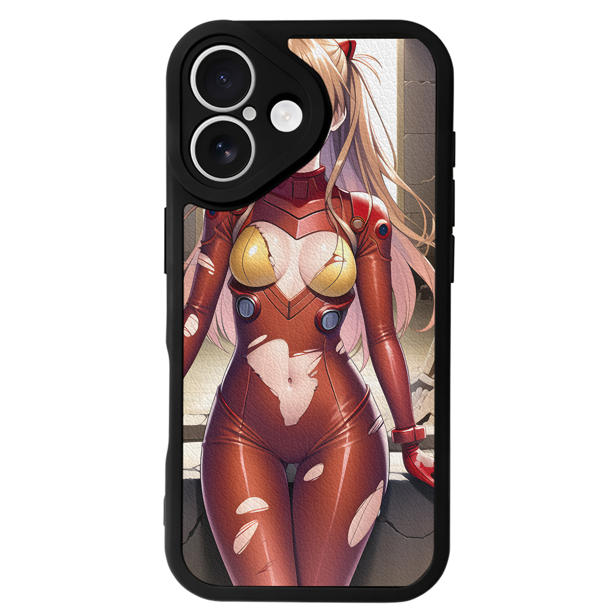 （画像用） EVA 新世紀エヴァンゲリオン 【iPhone 16シリーズ対応】シリコンスマホケース（レザー調） 材質：シリコン
